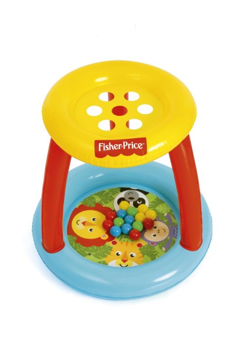 Bestway 93541 Fisher Price Basenik z daszkiem i piłkami Animal Friends Bestway 93541 Fisher Price Basenik z daszkiem i piłkami Animal Friends