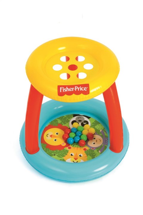 Bestway 93541 Fisher Price Basenik z daszkiem i piłkami Animal Friends Bestway 93541 Fisher Price Basenik z daszkiem i piłkami Animal Friends