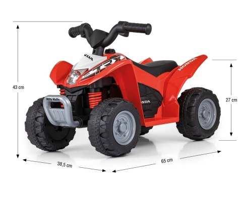 Milly Mally Pojazd na akumulator Quad HONDA ATV Red Milly Mally Pojazd na akumulator Quad HONDA ATV Red