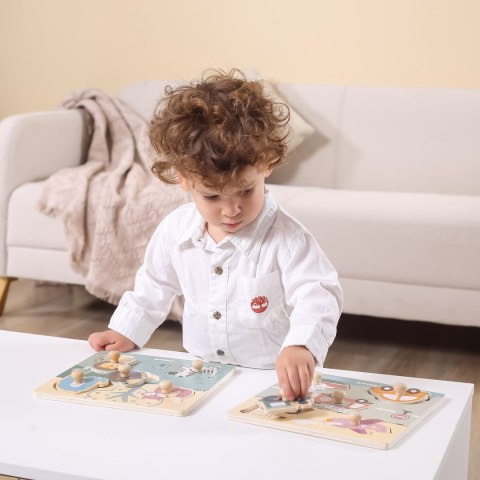 Viga 44068 PolarB Puzzle z uchwytami - zwierzęta Viga 44068 PolarB Puzzle z uchwytami - zwierzęta