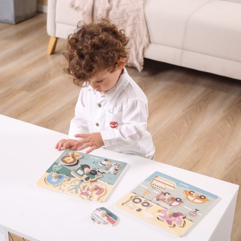 Viga 44068 PolarB Puzzle z uchwytami - zwierzęta Viga 44068 PolarB Puzzle z uchwytami - zwierzęta