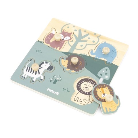 Viga 44068 PolarB Puzzle z uchwytami - zwierzęta Viga 44068 PolarB Puzzle z uchwytami - zwierzęta