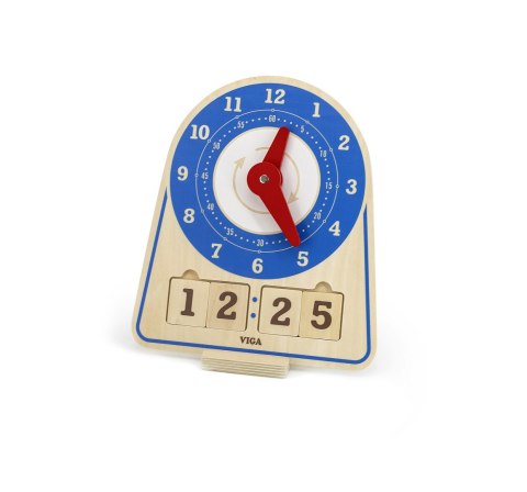 Viga 44547 Drewniany zegar - nauka godzin Viga 44547 Drewniany zegar - nauka godzin