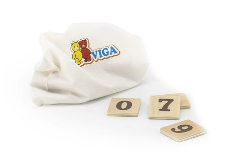 Viga 44547 Drewniany zegar - nauka godzin Viga 44547 Drewniany zegar - nauka godzin