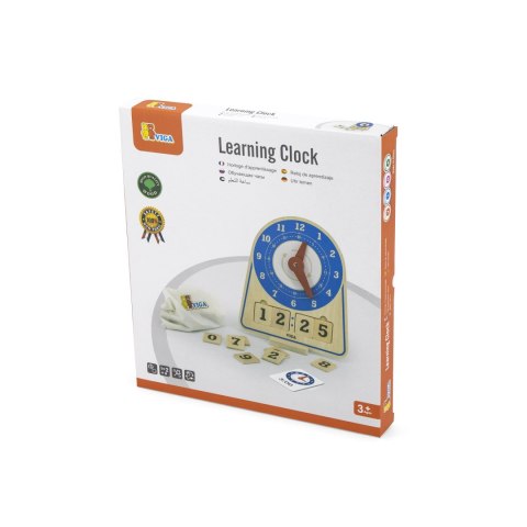 Viga 44547 Drewniany zegar - nauka godzin Viga 44547 Drewniany zegar - nauka godzin