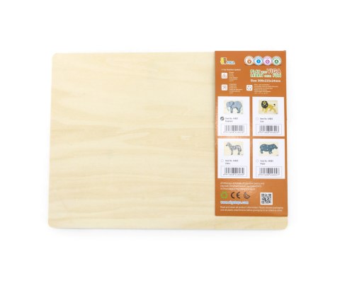 Viga 44601 Puzzle na podkładce z uchwytami - Słoń Viga 44601 Puzzle na podkładce z uchwytami - Słoń