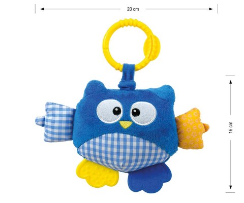 Zawieszka pluszowa Sówka - Cutie owl - 2881 BLUE Zawieszka pluszowa Sówka - Cutie owl - 2881 BLUE
