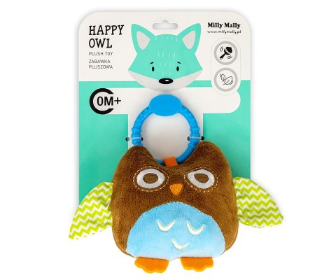 Zawieszka pluszowa Sówka - Happy owl - 2552 BROWN Zawieszka pluszowa Sówka - Happy owl - 2552 BROWN