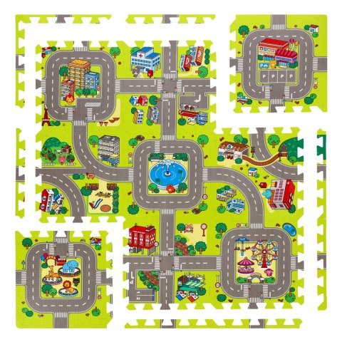 MD02 MATA DZIECIĘCA PUZZLE CARS 9 ELEMENTÓW 90x90CM NILS FUN NILS FUN MD02 MATA DZIECIĘCA PUZZLE CARS 9 ELEMENTÓW 90x90CM NILS FUN NILS FUN