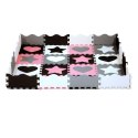MD03 MATA DZIECIĘCA PUZZLE KOJEC PINK HEARTS 36 ELEMENTÓW 140x140CM NILS FUN NILS FUN