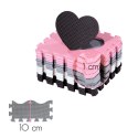 MD03 MATA DZIECIĘCA PUZZLE KOJEC PINK HEARTS 36 ELEMENTÓW 140x140CM NILS FUN NILS FUN