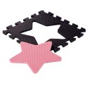 MD03 MATA DZIECIĘCA PUZZLE KOJEC PINK HEARTS 36 ELEMENTÓW 140x140CM NILS FUN NILS FUN