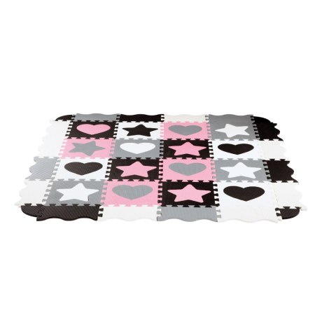 MD03 MATA DZIECIĘCA PUZZLE KOJEC PINK HEARTS 36 ELEMENTÓW 140x140CM NILS FUN NILS FUN MD03 MATA DZIECIĘCA PUZZLE KOJEC PINK HEARTS 36 ELEMENTÓW 140x140CM NILS FUN NILS FUN