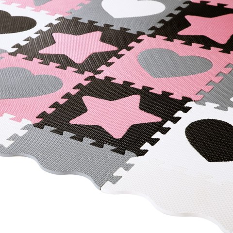 MD03 MATA DZIECIĘCA PUZZLE KOJEC PINK HEARTS 36 ELEMENTÓW 140x140CM NILS FUN NILS FUN MD03 MATA DZIECIĘCA PUZZLE KOJEC PINK HEARTS 36 ELEMENTÓW 140x140CM NILS FUN NILS FUN