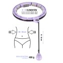 HHM13 HULA HOP VIOLET Z MAGNESAMI I OBCIĄŻNIKIEM + LICZNIK HMS HMS
