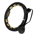 HHM13 NEW HULA HOP BLACK/GOLD Z MAGNESAMI I OBCIĄŻNIKIEM + LICZNIK HMS HMS
