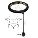 HHM13 NEW HULA HOP BLACK/GOLD Z MAGNESAMI I OBCIĄŻNIKIEM + LICZNIK HMS HMS