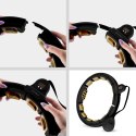 HHM13 NEW HULA HOP BLACK/GOLD Z MAGNESAMI I OBCIĄŻNIKIEM + LICZNIK HMS HMS