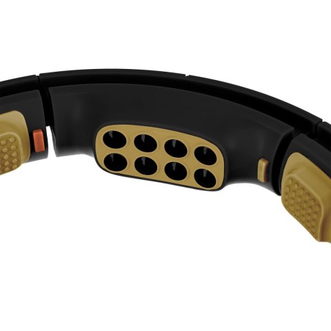 HHM13 NEW HULA HOP BLACK/GOLD Z MAGNESAMI I OBCIĄŻNIKIEM + LICZNIK HMS HMS HHM13 NEW HULA HOP BLACK/GOLD Z MAGNESAMI I OBCIĄŻNIKIEM + LICZNIK HMS HMS