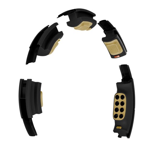 HHM13 NEW HULA HOP BLACK/GOLD Z MAGNESAMI I OBCIĄŻNIKIEM + LICZNIK HMS HMS HHM13 NEW HULA HOP BLACK/GOLD Z MAGNESAMI I OBCIĄŻNIKIEM + LICZNIK HMS HMS