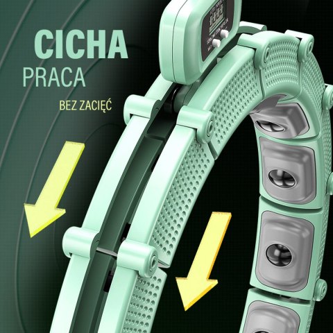 HHM14 HULA HOP GREEN Z MAGNESAMI I OBCIĄŻNIKIEM + LICZNIK HMS HMS HHM14 HULA HOP GREEN Z MAGNESAMI I OBCIĄŻNIKIEM + LICZNIK HMS HMS