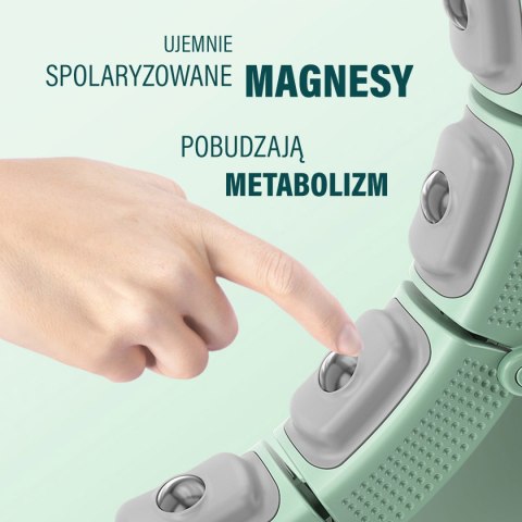 HHM14 HULA HOP GREEN Z MAGNESAMI I OBCIĄŻNIKIEM + LICZNIK HMS HMS HHM14 HULA HOP GREEN Z MAGNESAMI I OBCIĄŻNIKIEM + LICZNIK HMS HMS