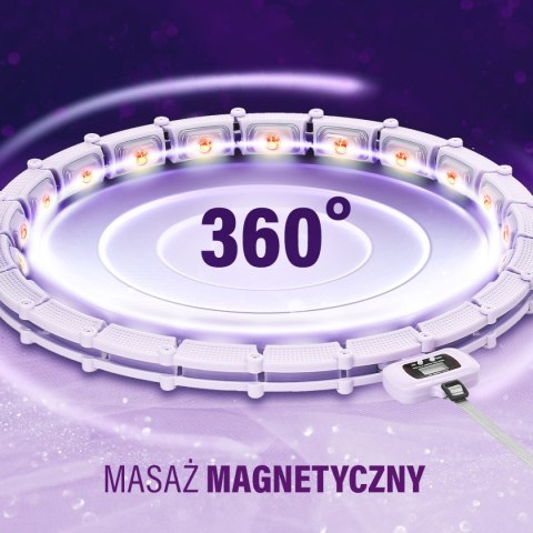 HHM14 HULA HOP VIOLET Z MAGNESAMI I OBCIĄŻNIKIEM + LICZNIK HMS HMS HHM14 HULA HOP VIOLET Z MAGNESAMI I OBCIĄŻNIKIEM + LICZNIK HMS HMS