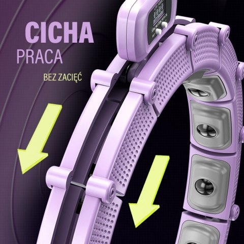 HHM14 HULA HOP VIOLET Z MAGNESAMI I OBCIĄŻNIKIEM + LICZNIK HMS HMS HHM14 HULA HOP VIOLET Z MAGNESAMI I OBCIĄŻNIKIEM + LICZNIK HMS HMS