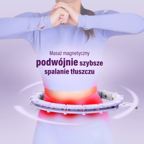 HHM14 HULA HOP VIOLET Z MAGNESAMI I OBCIĄŻNIKIEM + LICZNIK HMS HMS HHM14 HULA HOP VIOLET Z MAGNESAMI I OBCIĄŻNIKIEM + LICZNIK HMS HMS