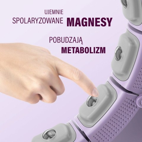 HHM14 HULA HOP VIOLET Z MAGNESAMI I OBCIĄŻNIKIEM + LICZNIK HMS HMS HHM14 HULA HOP VIOLET Z MAGNESAMI I OBCIĄŻNIKIEM + LICZNIK HMS HMS