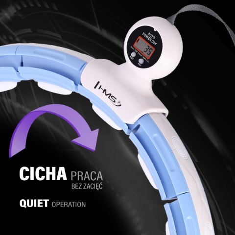 HHM15 HULA HOP BLUE Z MAGNESEM I OBCIĄŻNIKIEM + LICZNIK HMS HMS HHM15 HULA HOP BLUE Z MAGNESEM I OBCIĄŻNIKIEM + LICZNIK HMS HMS