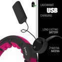 HHM16 HULA HOP BLACK/PINK Z MAGNESAMI I OBCIĄŻNIKIEM + LICZNIK HMS HMS