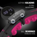 HHM16 HULA HOP BLACK/PINK Z MAGNESAMI I OBCIĄŻNIKIEM + LICZNIK HMS HMS