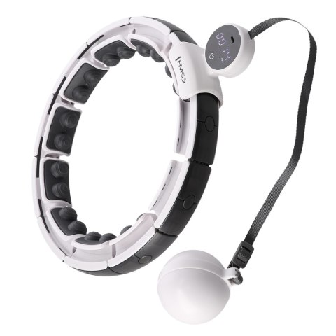 HHM16 HULA HOP WHITE Z MAGNESAMI I OBCIĄŻNIKIEM + LICZNIK HMS HMS HHM16 HULA HOP WHITE Z MAGNESAMI I OBCIĄŻNIKIEM + LICZNIK HMS HMS