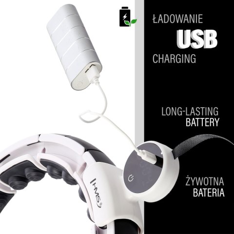 HHM16 HULA HOP WHITE Z MAGNESAMI I OBCIĄŻNIKIEM + LICZNIK HMS HMS HHM16 HULA HOP WHITE Z MAGNESAMI I OBCIĄŻNIKIEM + LICZNIK HMS HMS