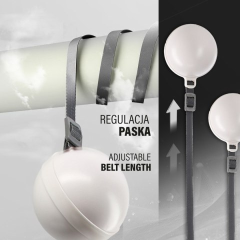 HHM16 HULA HOP WHITE Z MAGNESAMI I OBCIĄŻNIKIEM + LICZNIK HMS HMS HHM16 HULA HOP WHITE Z MAGNESAMI I OBCIĄŻNIKIEM + LICZNIK HMS HMS