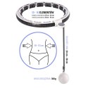 HHM16 HULA HOP WHITE Z MAGNESAMI I OBCIĄŻNIKIEM + LICZNIK HMS HMS