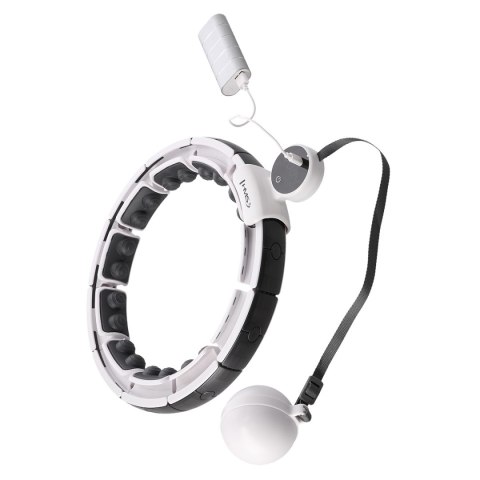 HHM16 HULA HOP WHITE Z MAGNESAMI I OBCIĄŻNIKIEM + LICZNIK HMS HMS HHM16 HULA HOP WHITE Z MAGNESAMI I OBCIĄŻNIKIEM + LICZNIK HMS HMS