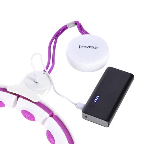 HHM17 HULA HOP WHITE/VIOLET Z MAGNESAMI I OBCIĄŻNIKIEM + LICZNIK HMS HMS HHM17 HULA HOP WHITE/VIOLET Z MAGNESAMI I OBCIĄŻNIKIEM + LICZNIK HMS HMS