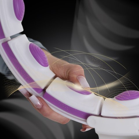 HHM17 HULA HOP WHITE/VIOLET Z MAGNESAMI I OBCIĄŻNIKIEM + LICZNIK HMS HMS HHM17 HULA HOP WHITE/VIOLET Z MAGNESAMI I OBCIĄŻNIKIEM + LICZNIK HMS HMS