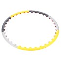 HHP005 GREY-YELLOW HULA HOP MASUJĄCY Z MAGNESAMI 85CM HMS HMS