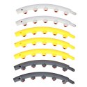 HHP005 GREY-YELLOW HULA HOP MASUJĄCY Z MAGNESAMI 85CM HMS HMS