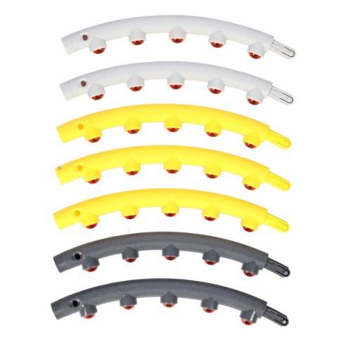 HHP005 GREY-YELLOW HULA HOP MASUJĄCY Z MAGNESAMI 85CM HMS HMS HHP005 GREY-YELLOW HULA HOP MASUJĄCY Z MAGNESAMI 85CM HMS HMS