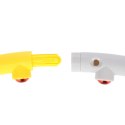 HHP005 GREY-YELLOW HULA HOP MASUJĄCY Z MAGNESAMI 85CM HMS HMS