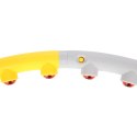 HHP005 GREY-YELLOW HULA HOP MASUJĄCY Z MAGNESAMI 85CM HMS HMS
