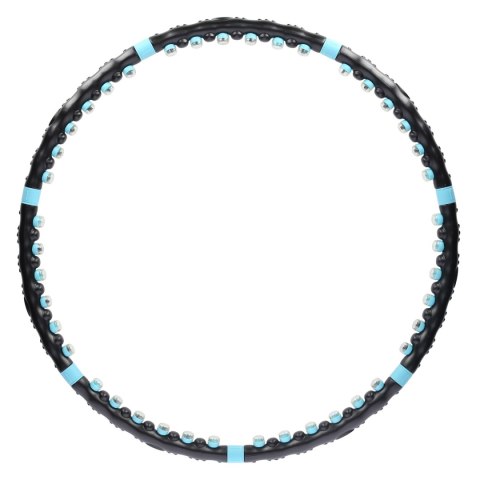 HHP006 BLACK-BLUE HULA HOP MASUJĄCY Z MAGNESAMI 98CM HMS HMS HHP006 BLACK-BLUE HULA HOP MASUJĄCY Z MAGNESAMI 98CM HMS HMS