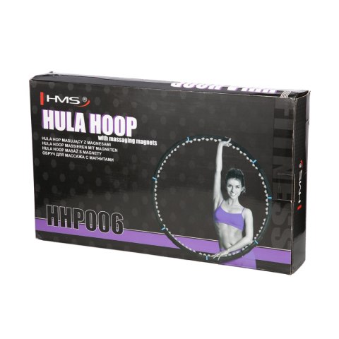 HHP006 BLACK-BLUE HULA HOP MASUJĄCY Z MAGNESAMI 98CM HMS HMS HHP006 BLACK-BLUE HULA HOP MASUJĄCY Z MAGNESAMI 98CM HMS HMS