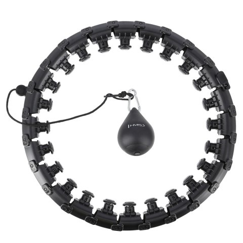 HHW01 HULA HOP BLACK Z WYPUSTKAMI I OBCIĄŻNIKIEM HMS HMS HHW01 HULA HOP BLACK Z WYPUSTKAMI I OBCIĄŻNIKIEM HMS HMS