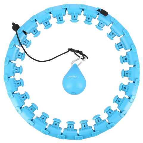 HHW01 HULA HOP BLUE Z WYPUSTKAMI I OBCIĄŻNIKIEM HMS HMS HHW01 HULA HOP BLUE Z WYPUSTKAMI I OBCIĄŻNIKIEM HMS HMS