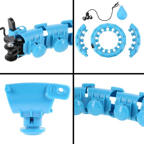 HHW01 HULA HOP BLUE Z WYPUSTKAMI I OBCIĄŻNIKIEM HMS HMS HHW01 HULA HOP BLUE Z WYPUSTKAMI I OBCIĄŻNIKIEM HMS HMS